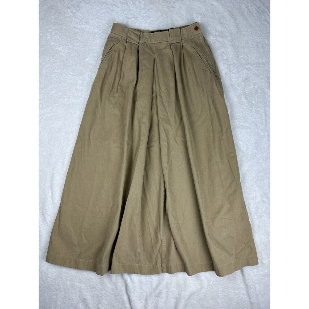 Vintage 80s-90s  Ralph Lauren Country Equestrian Skirt Womens 10 Brown